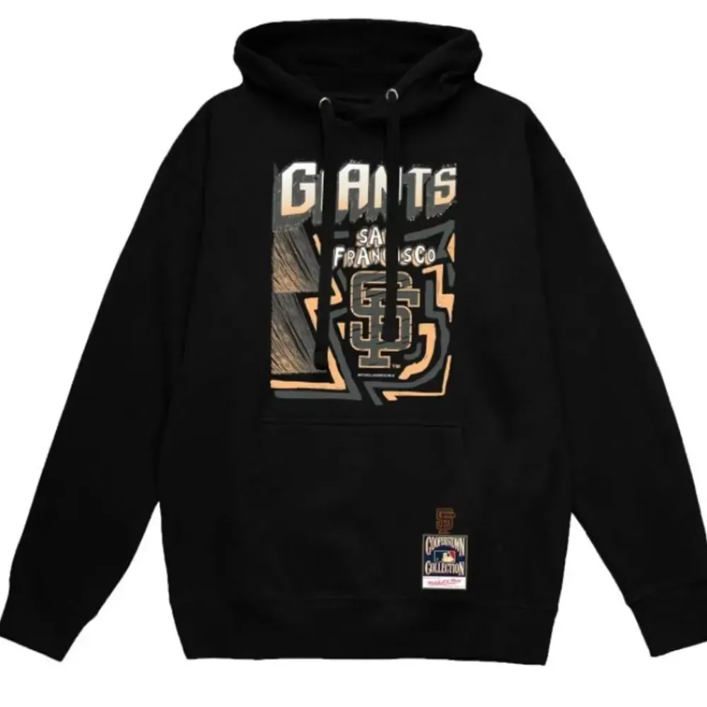 Apparel Mitchell & Ness Hoodies & Sweatshirts-Sidewalk Sketch Hoodie San Francisco Giants