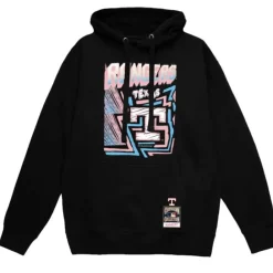 Apparel Mitchell & Ness Hoodies & Sweatshirts-Sidewalk Sketch Hoodie Texas Rangers