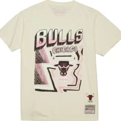 Apparel Mitchell & Ness T-Shirts & Tops-Sidewalk Sketch Ss Tee Hwc Chicago Bulls