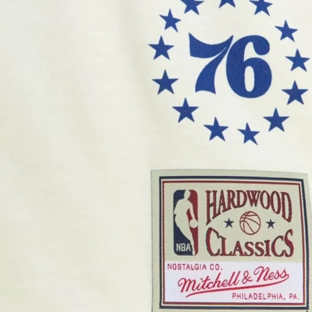 Apparel Mitchell & Ness T-Shirts & Tops-Sidewalk Sketch Ss Tee Hwc Philadelphia 76Ers