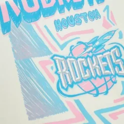 Apparel Mitchell & Ness T-Shirts & Tops-Sidewalk Sketch Ss Tee Hwc Houston Rockets