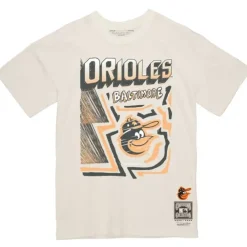Apparel Mitchell & Ness T-Shirts & Tops-Sidewalk Sketch Tee Baltimore Orioles