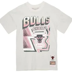 Apparel Mitchell & Ness T-Shirts & Tops-Sidewalk Sketch Tee Chicago Bulls