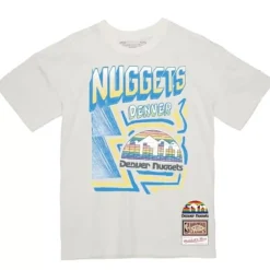 Apparel Mitchell & Ness T-Shirts & Tops-Sidewalk Sketch Tee Denver Nuggets