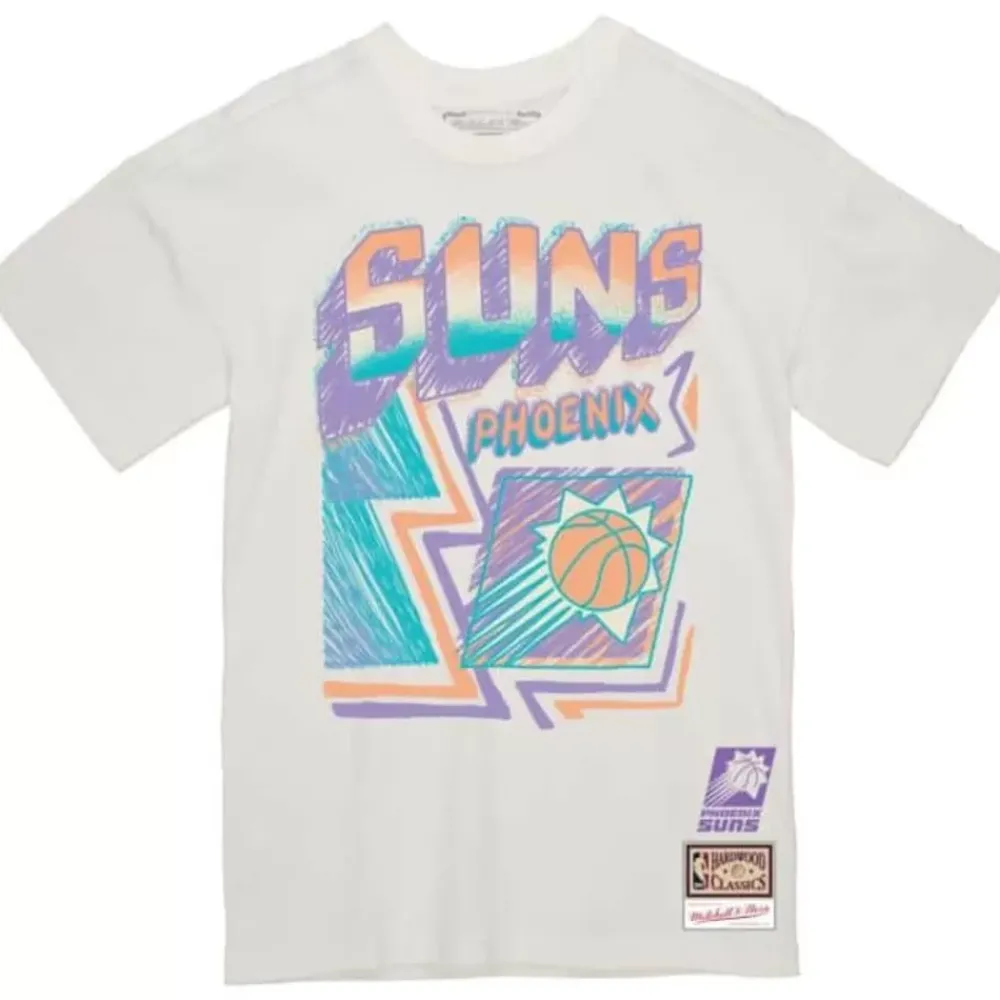 Apparel Mitchell & Ness T-Shirts & Tops-Sidewalk Sketch Tee Phoenix Suns