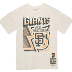 Apparel Mitchell & Ness T-Shirts & Tops-Sidewalk Sketch Tee San Francisco Giants