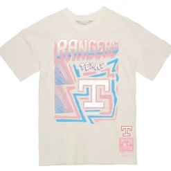 Apparel Mitchell & Ness T-Shirts & Tops-Sidewalk Sketch Tee Texas Rangers