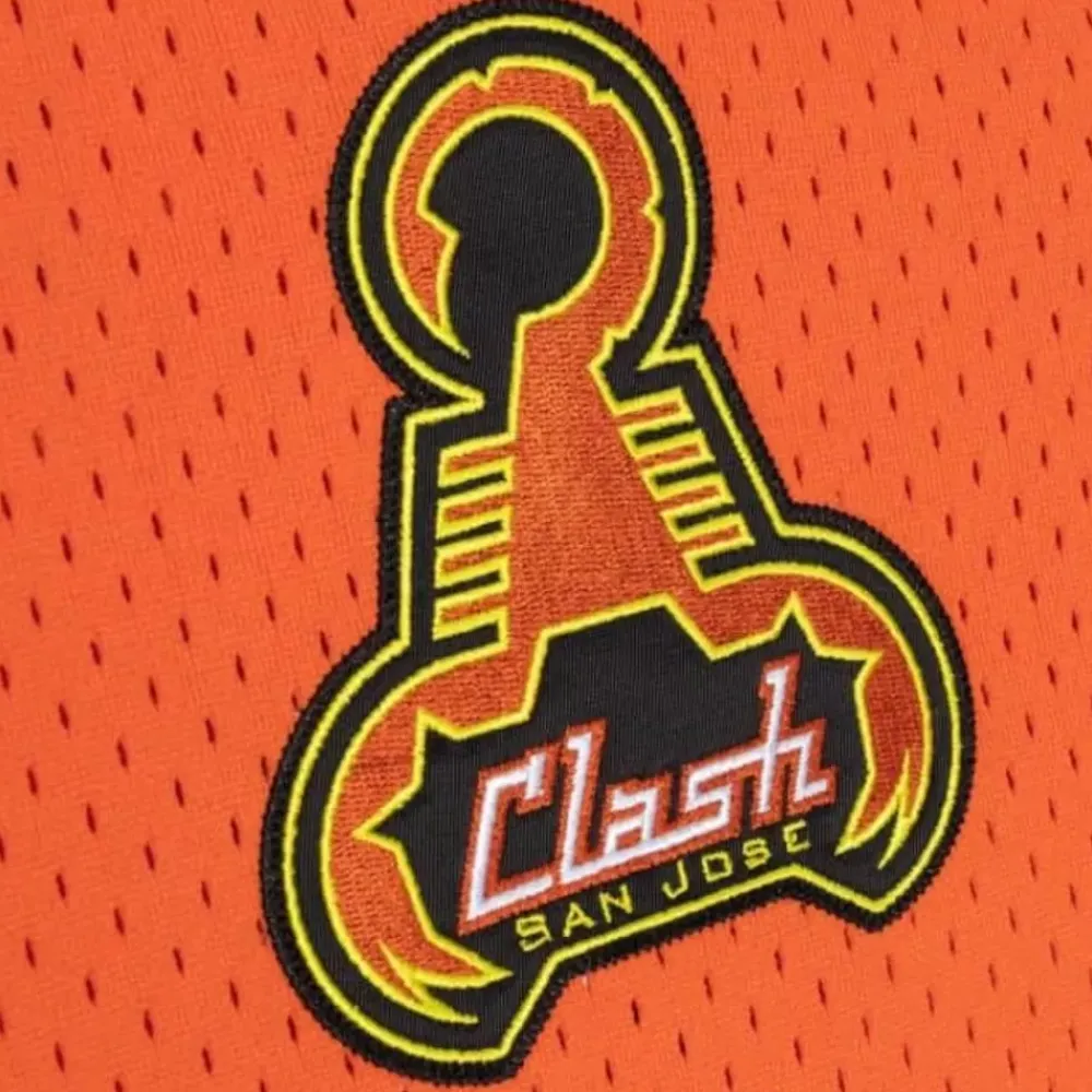 Apparel Mitchell & Ness T-Shirts & Tops-Since 96 2.0 Mesh Pullover V-Neck San Jose Clash