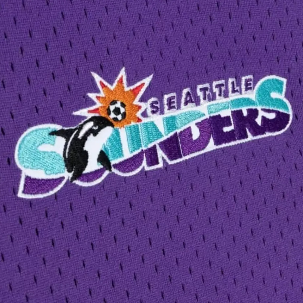 Apparel Mitchell & Ness T-Shirts & Tops-Since 96 2.0 Mesh Pullover V-Neck Seattle Sounders Fc