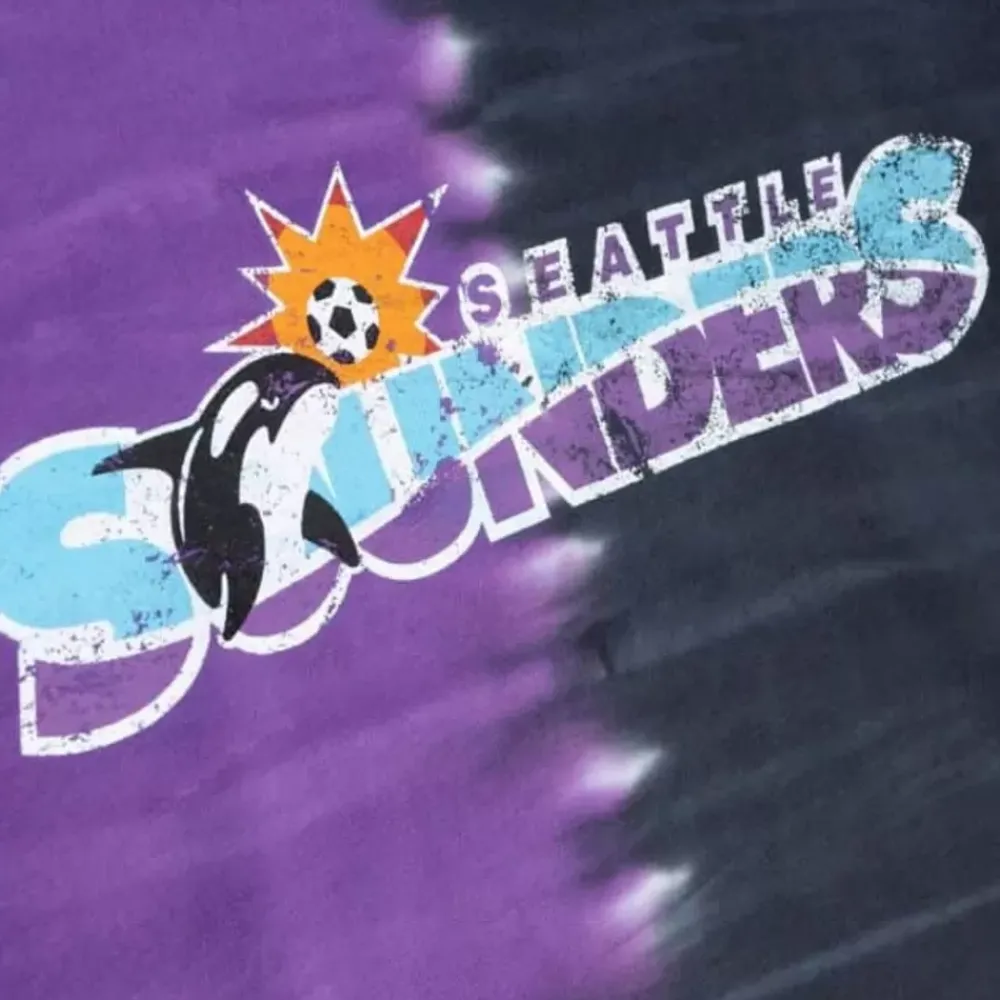 Apparel Mitchell & Ness T-Shirts & Tops-Since 96 2.0 Tie Dye Ss Top Seattle Sounders Fc