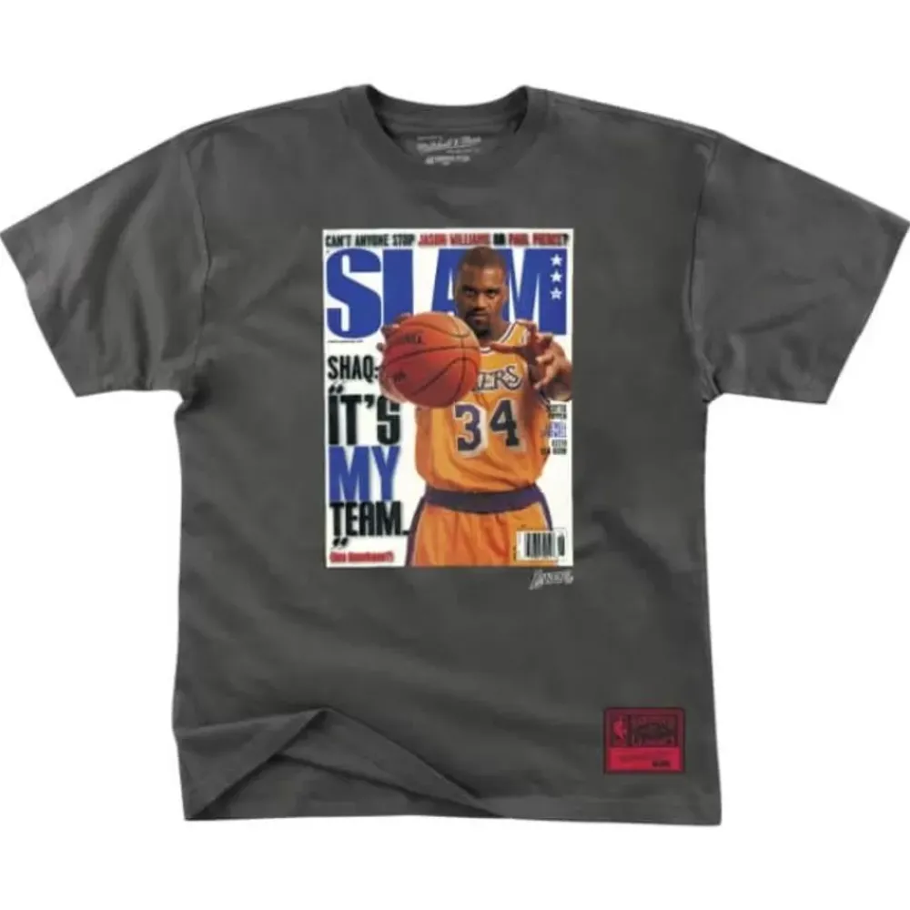 Apparel Mitchell & Ness T-Shirts & Tops-Slam Cover '99 Los Angeles Lakers Shaquille O'Neal