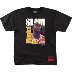 Apparel Mitchell & Ness T-Shirts & Tops-Slam Cover '96 Los Angeles Lakers Magic Johnson