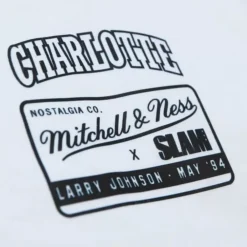 Apparel Mitchell & Ness T-Shirts & Tops-Slam Cover Charlotte Hornets Larry Johnson