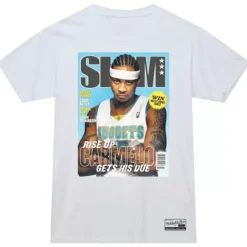 Apparel Mitchell & Ness T-Shirts & Tops-Slam Cover Denver Nuggets Carmelo Anthony