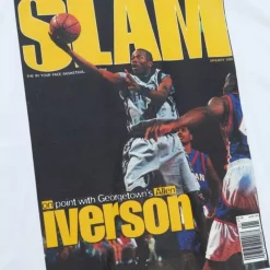Apparel Mitchell & Ness T-Shirts & Tops-Slam Cover Georgetown University Allen Iverson