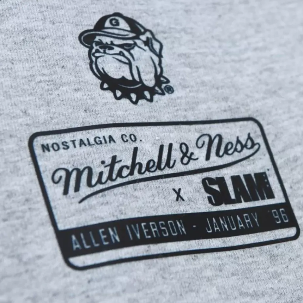Apparel Mitchell & Ness T-Shirts & Tops-Slam Cover Georgetown University Allen Iverson