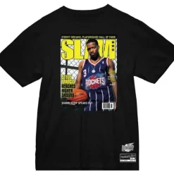 Apparel Mitchell & Ness T-Shirts & Tops-Slam Cover Houston Rockets Steve Francis