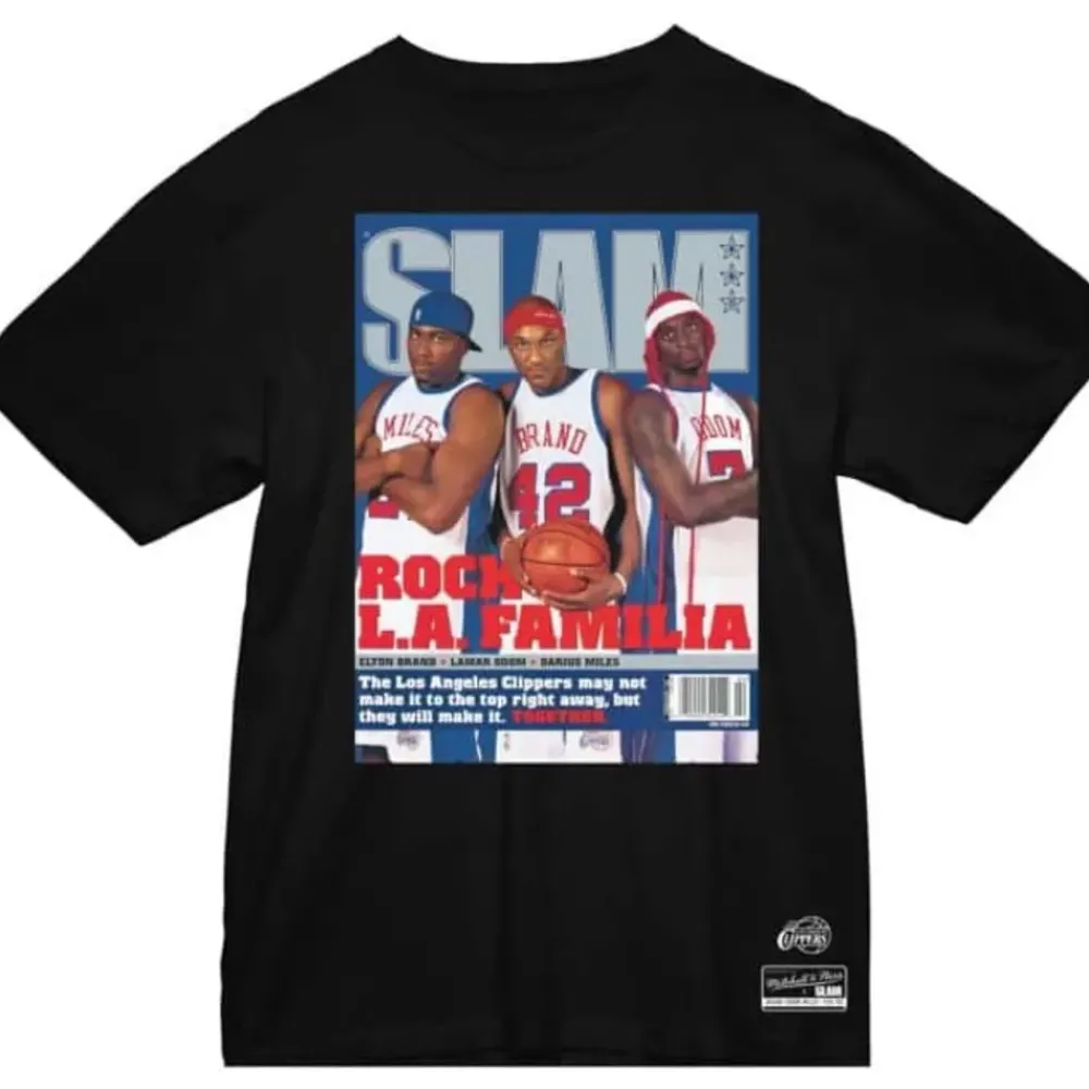 Apparel Mitchell & Ness T-Shirts & Tops-Slam Cover Los Angeles Clippers