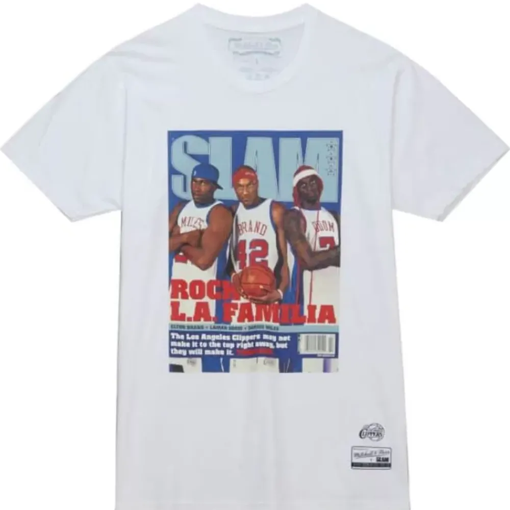 Apparel Mitchell & Ness T-Shirts & Tops-Slam Cover Los Angeles Clippers