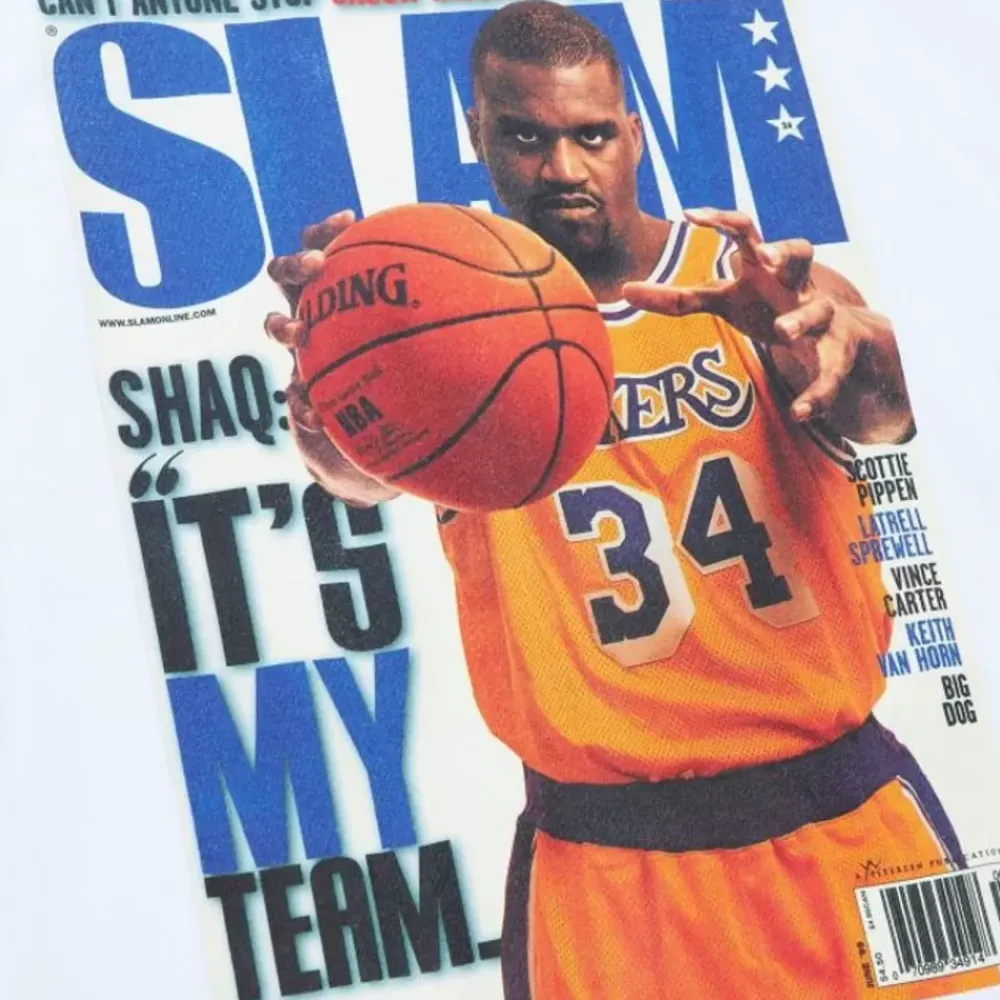 Apparel Mitchell & Ness T-Shirts & Tops-Slam Cover Los Angeles Lakers Shaquille O'Neal