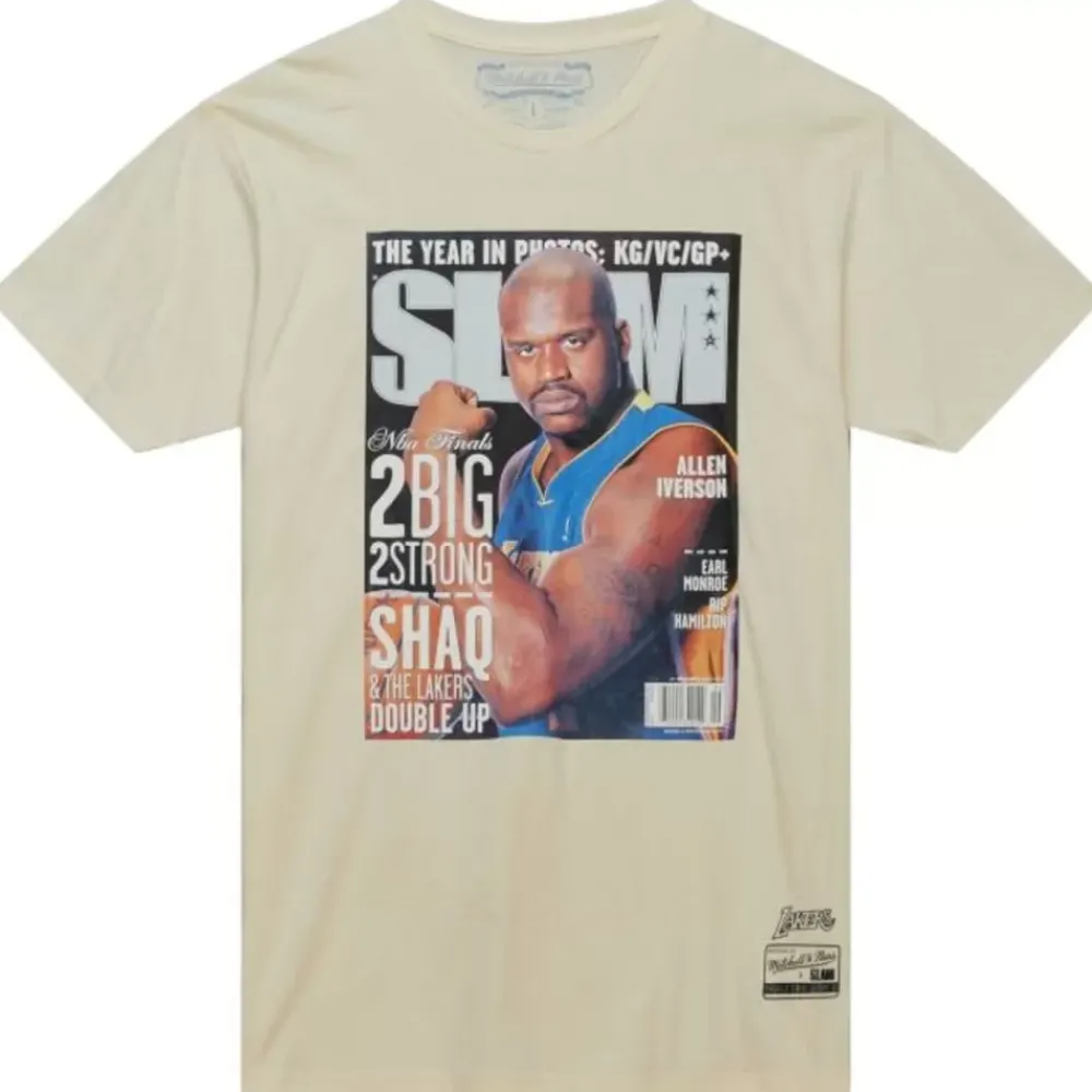Apparel Mitchell & Ness T-Shirts & Tops-Slam Cover Los Angeles Lakers Shaquille O'Neal