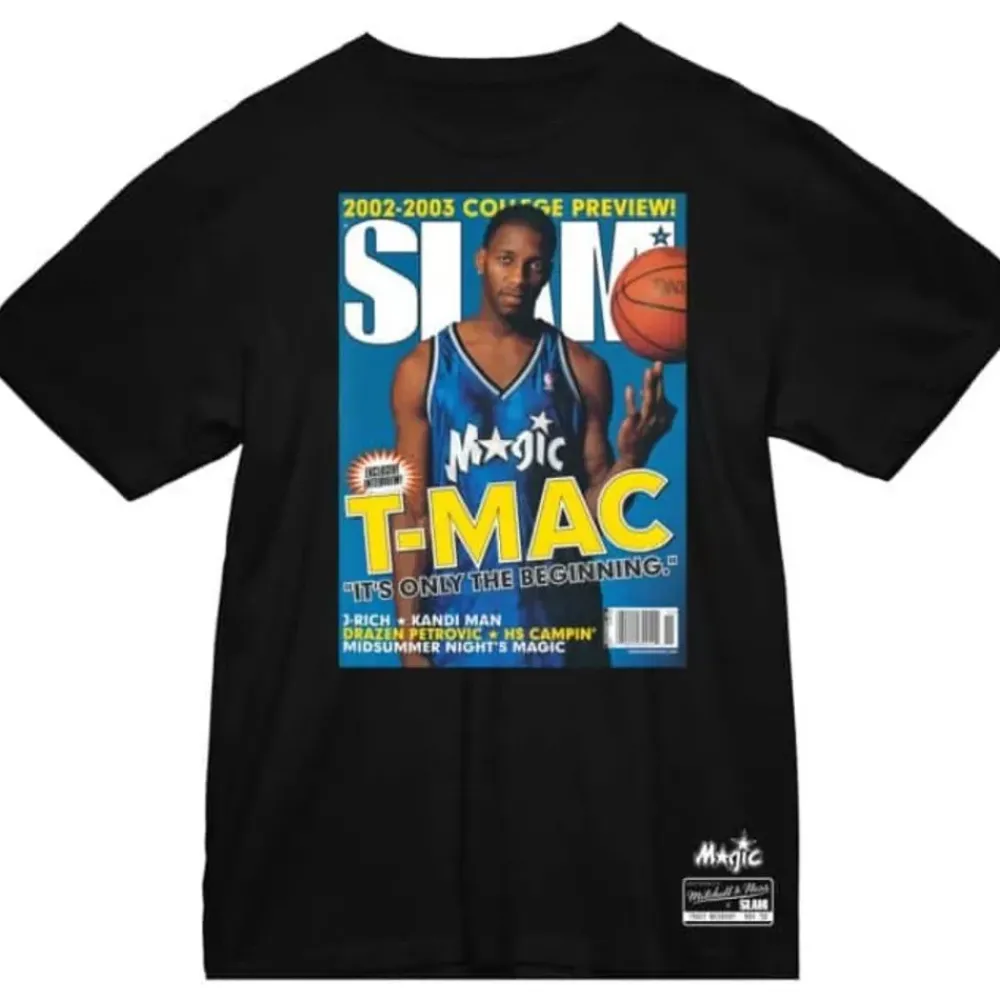 Apparel Mitchell & Ness T-Shirts & Tops-Slam Cover Orlando Magic Tracy Mcgrady