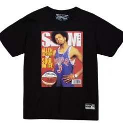 Apparel Mitchell & Ness T-Shirts & Tops-Slam Cover Philadelphia 76Ers Allen Iverson