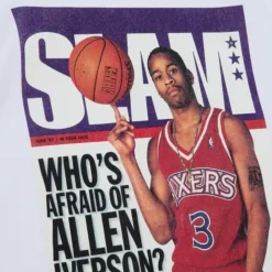 Apparel Mitchell & Ness T-Shirts & Tops-Slam Cover Philadelphia 76Ers Allen Iverson