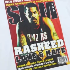 Apparel Mitchell & Ness T-Shirts & Tops-Slam Cover Portland Trail Blazers Rasheed Wallace