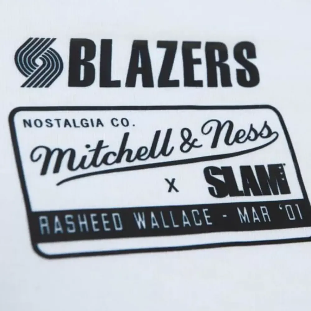Apparel Mitchell & Ness T-Shirts & Tops-Slam Cover Portland Trail Blazers Rasheed Wallace