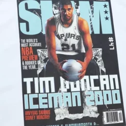 Apparel Mitchell & Ness T-Shirts & Tops-Slam Cover San Antonio Spurs Tim Duncan