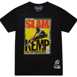Apparel Mitchell & Ness T-Shirts & Tops-Slam Cover Seattle Supersonics Shawn Kemp