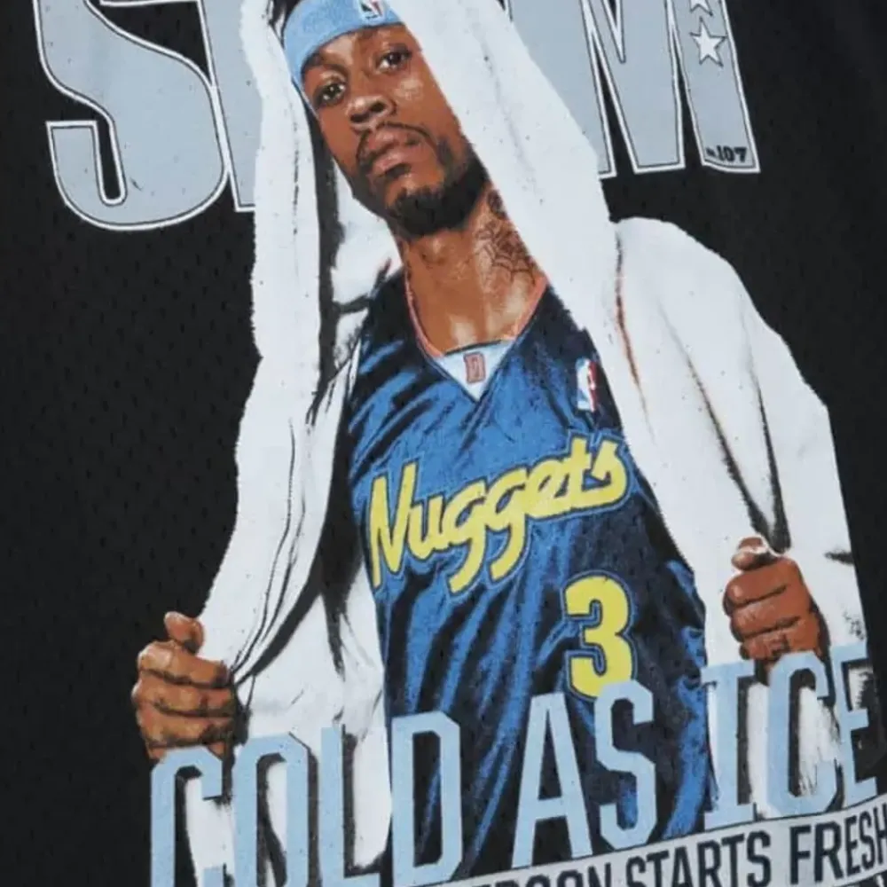 Apparel Mitchell & Ness T-Shirts & Tops-Slam Cover Tank Denver Nuggets Allen Iverson