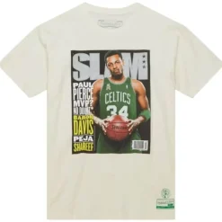 Apparel Mitchell & Ness T-Shirts & Tops-Slam Cover Tee Boston Celtics Paul Pierce