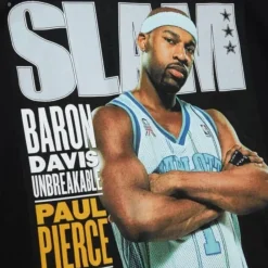 Apparel Mitchell & Ness T-Shirts & Tops-Slam Cover Tee Charlotte Hornets Baron Davis