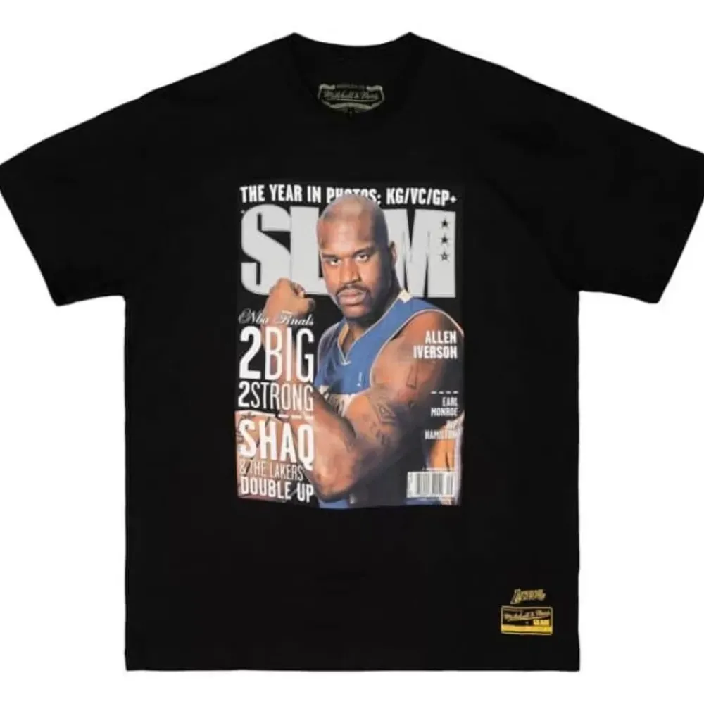 Apparel Mitchell & Ness T-Shirts & Tops-Slam Cover Tee Los Angeles Lakers 2001 Shaquille O'Neal