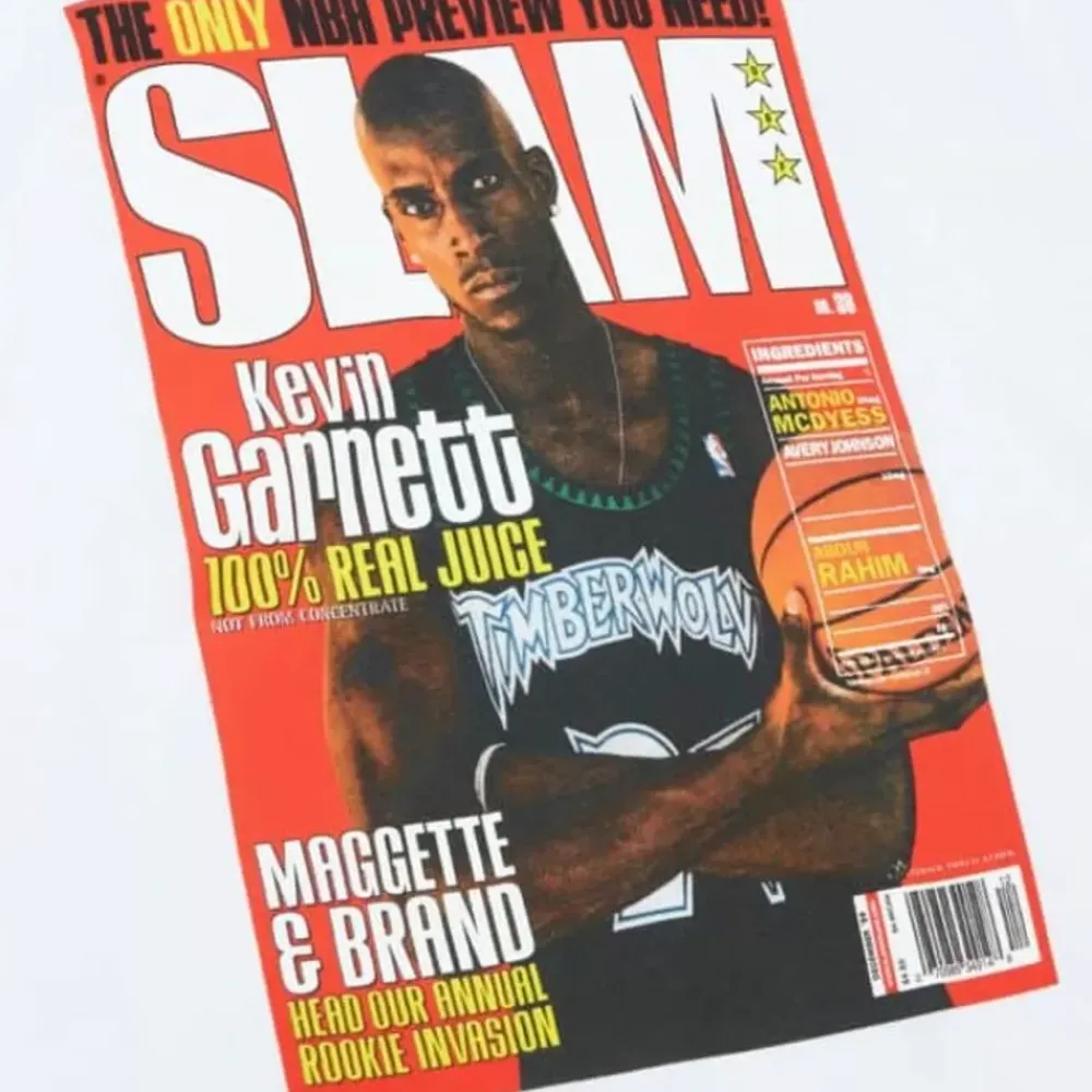 Apparel Mitchell & Ness T-Shirts & Tops-Slam Cover Tee Minnesota Timberwolves Kevin Garnett