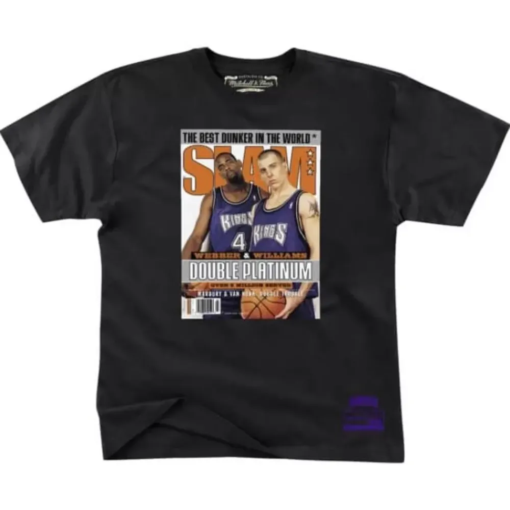 Apparel Mitchell & Ness T-Shirts & Tops-Slam Cover Tee Sacramento Kings Chris Webber