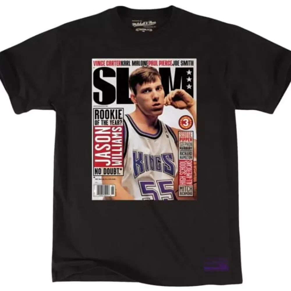 Apparel Mitchell & Ness T-Shirts & Tops-Slam Cover Tee Sacramento Kings Jason Williams