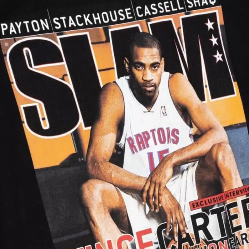 Apparel Mitchell & Ness T-Shirts & Tops-Slam Cover Tee Toronto Raptors 2000 Vince Carter