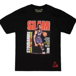 Apparel Mitchell & Ness T-Shirts & Tops-Slam Cover Tee Toronto Raptors 1996 Damon Stoudamire