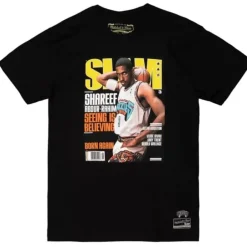 Apparel Mitchell & Ness T-Shirts & Tops-Slam Cover Tee Vancouver Grizzlies 2000 Shareef Abdur-Rahim