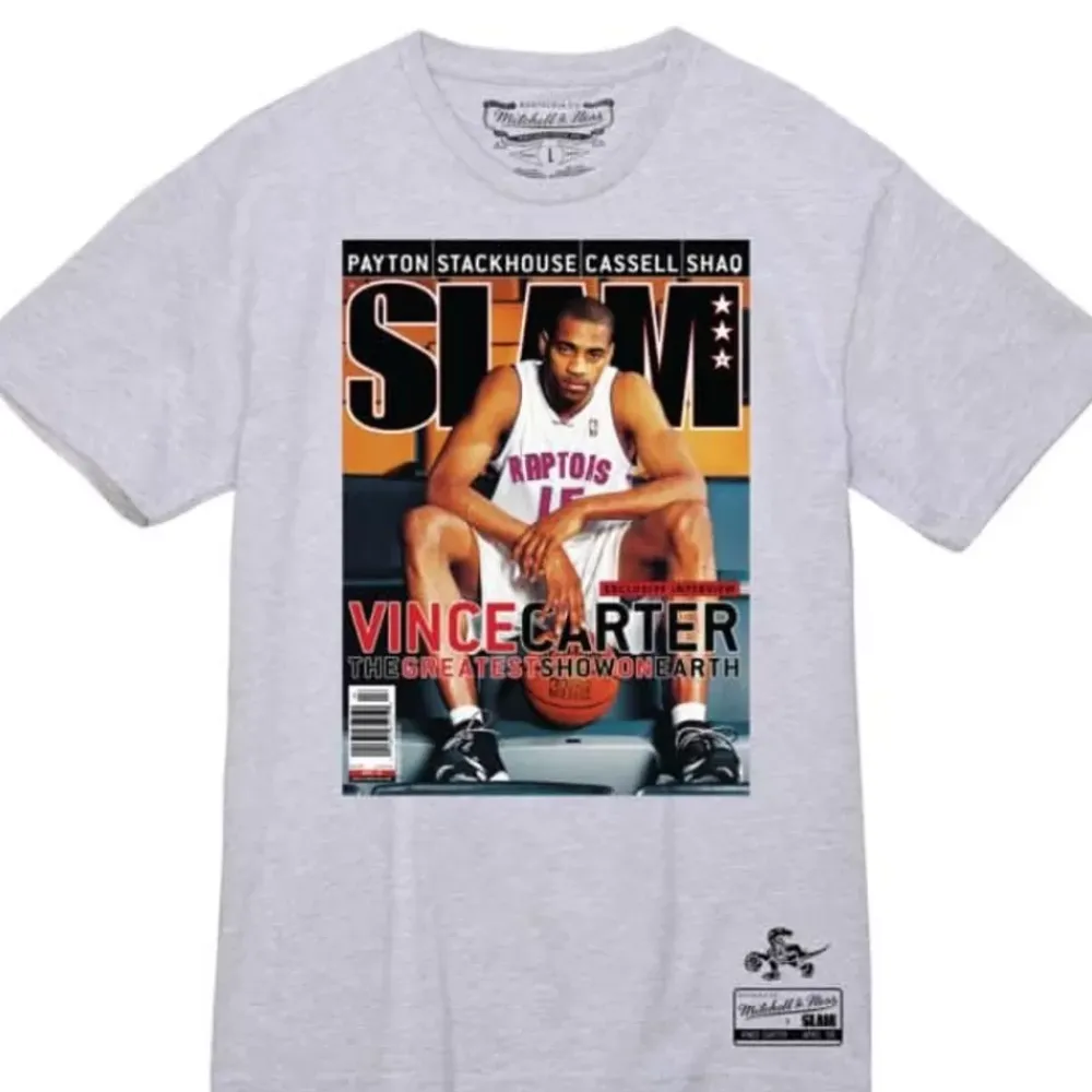 Apparel Mitchell & Ness T-Shirts & Tops-Slam Cover Toronto Raptors Vince Carter