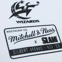 Apparel Mitchell & Ness T-Shirts & Tops-Slam Cover Washington Wizards Gilbert Arenas