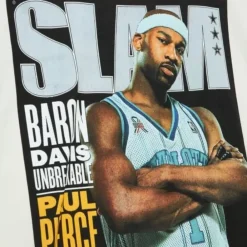 Apparel Mitchell & Ness T-Shirts & Tops-Slam Covers Tee Charlotte Hornets Baron Davis