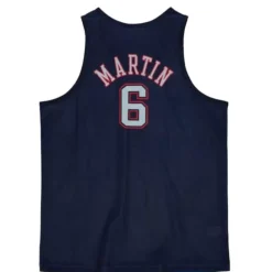 Apparel Mitchell & Ness T-Shirts & Tops-Slam Sublimated Tank New Jersey Nets Kenyon Martin