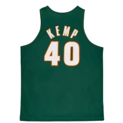 Apparel Mitchell & Ness T-Shirts & Tops-Slam Sublimated Tank Seattle Supersonics Shawn Kemp