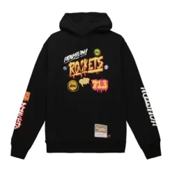 Apparel Mitchell & Ness Hoodies & Sweatshirts-Slap Sticker Hoodie Houston Rockets
