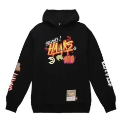 Apparel Mitchell & Ness Hoodies & Sweatshirts-Slap Sticker Hoody Atlanta Hawks