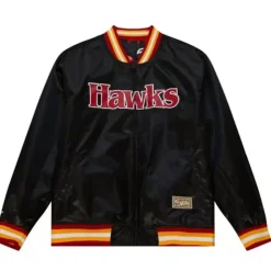 Apparel Mitchell & Ness Jackets & Outerwear-Slap Sticker Reversible Jacket Atlanta Hawks